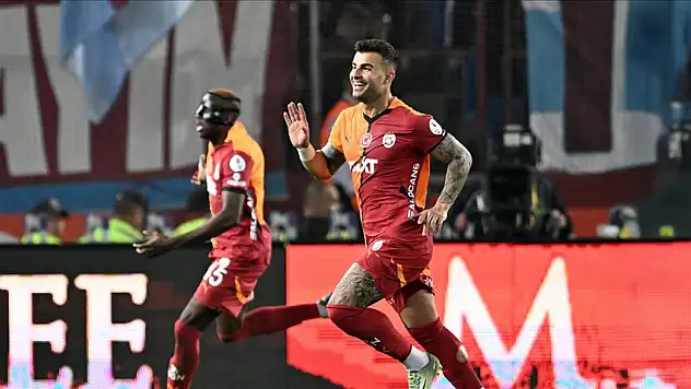 Galatasaray, Trabzon'da kritik galibiyetle zirve yarışını sürdürdü