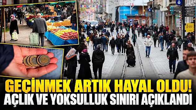 Geçinmek artık hayal oldu! Açlık ve yoksulluk sınırı açıklandı