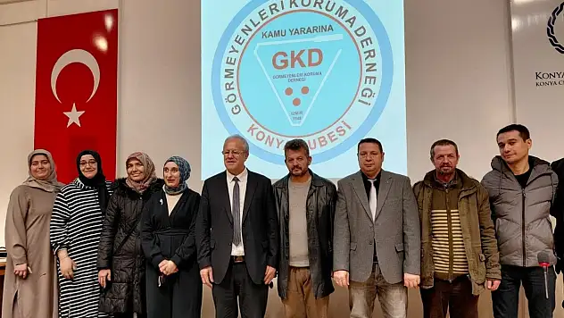Görmeyenleri Koruma Derneği Konya Şubesi'nde Aşur Özcan güven tazeledi