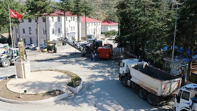 Hadim'in çarşı merkezinde çalışmalar başladı