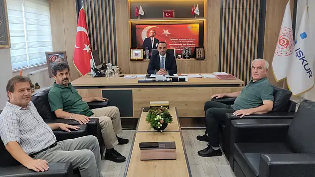 Hakimiyet Gazetesi'nden İŞKUR İl Müdürü Önder Çiftçi 'ye hayırlı olsun ziyareti