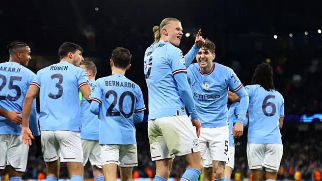 Halland'ın 5 gol attığı maçta Manchester City, Leipzig'i 7-0'la geçti