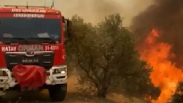 Hatay'daki yangına havdan da müdahale başladı!