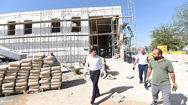 Hoş Kubbe Cami İnşaatına Ziyaret