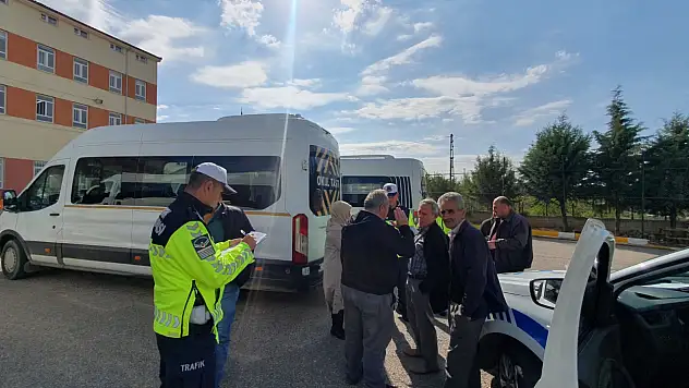 Hüyük'te okul servisleri denetlendi