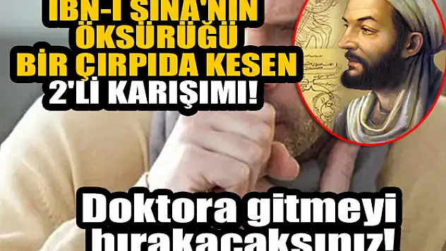 İbn-i Sina'nın öksürüğü bir çırpıda kesen 2'li karışımı! Doktora gitmeyi bırakacaksınız