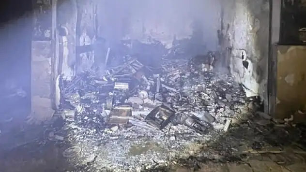 İş yerinde yangın: Hasar büyük!