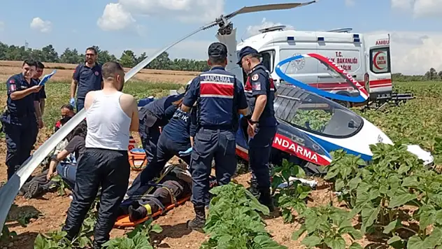 Jandarma cayrokopteri, sert iniş yaptı!