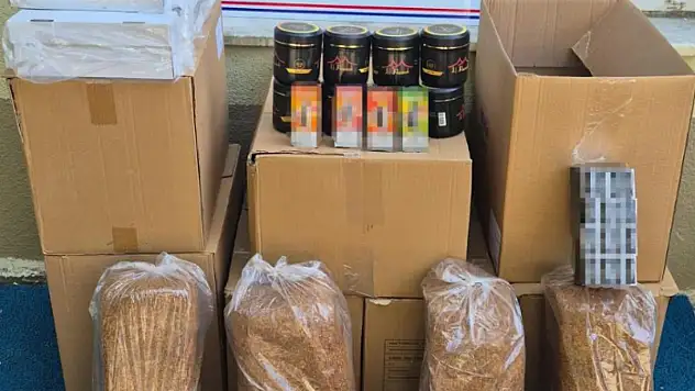 Kaçakçılık operasyonunda çok sayıda ürün ele geçirildi: 2 gözaltı!