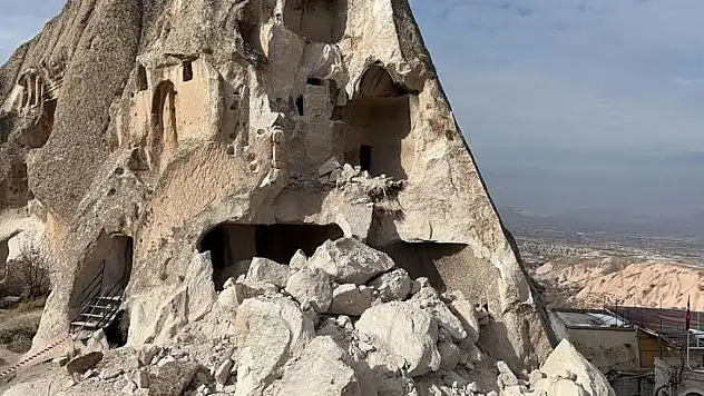 Kapadokya'da facia! Peribacası çöktü, ölü ve yaralılar var