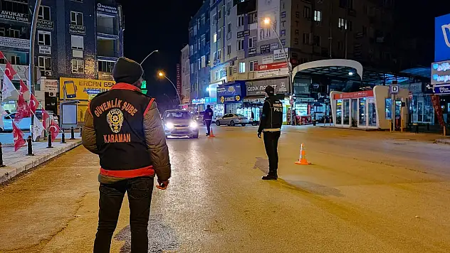 Karaman'da 108 araç trafikten men edildi