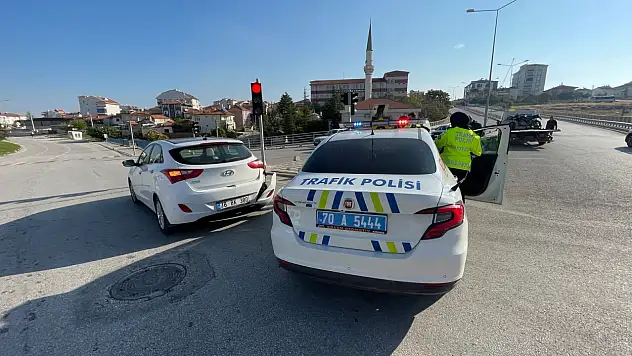 Karaman'da korkutan kaza! 1 yaralı