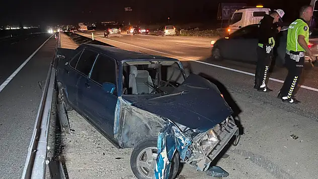 Karaman'da korkutan kaza! 'Bariyerlere çarptık, gelip bir daha vurdu'