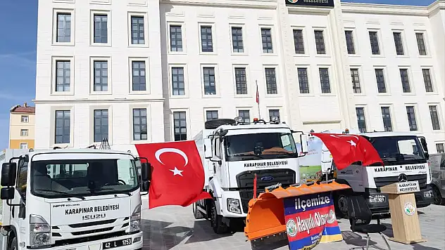 Karapınar Belediyesi araç filosu 25 milyon TL'lik yatırımla güçleniyor