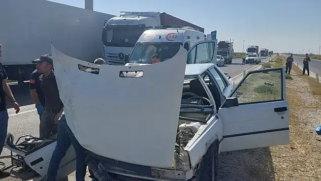 Karapınar'da kaza: 2 yaralı!