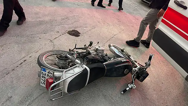 Karapınar'da motosiklet kazası: 2 yaralı!