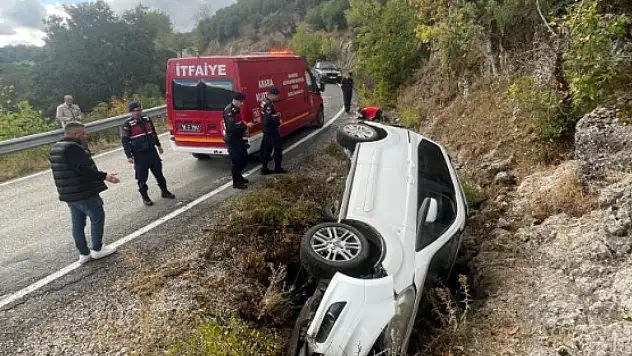 Katliam gibi kazayı yara almadan atlattı!
