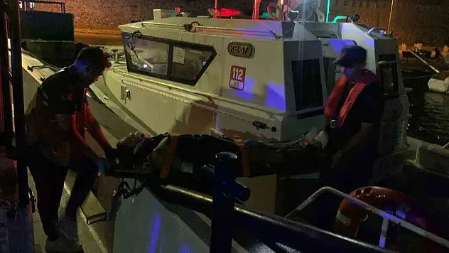 Kaza yapan vatandaşın yardımına Sahil Güvenlik ekipleri yetişti