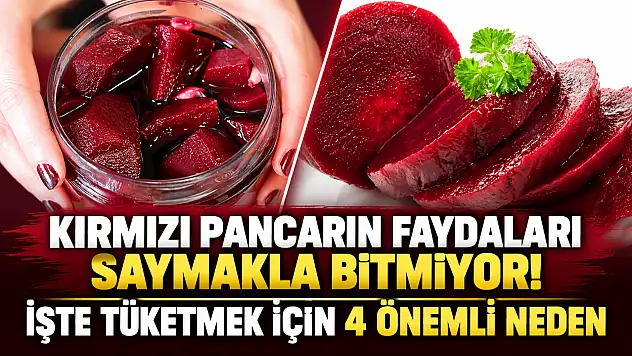Kırmızı pancarın faydaları saymakla bitmiyor! İşte tüketmek için 4 önemli neden