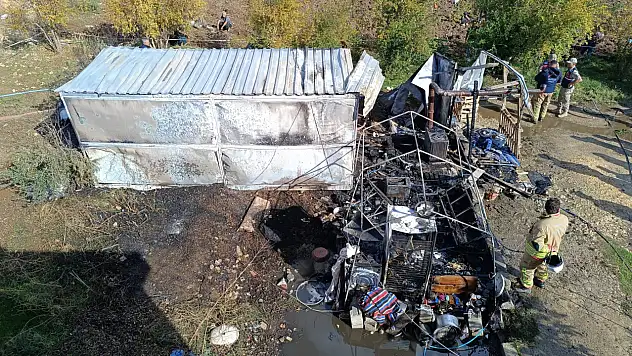 Konteynerde yangın faciası: 1 yaşındaki bebek hayatını kaybetti