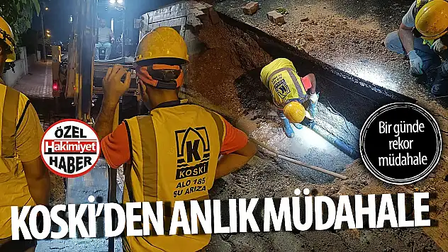Konya'da 1 Günde 470 Su ve Kanalizasyon Arızası Giderildi