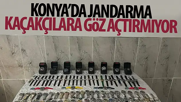 Konya'da 88 adet gümrük kaçağı saat ele geçirildi
