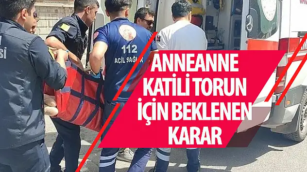 Konya'da ananesini öldüren torun hakkında flaş gelişme!