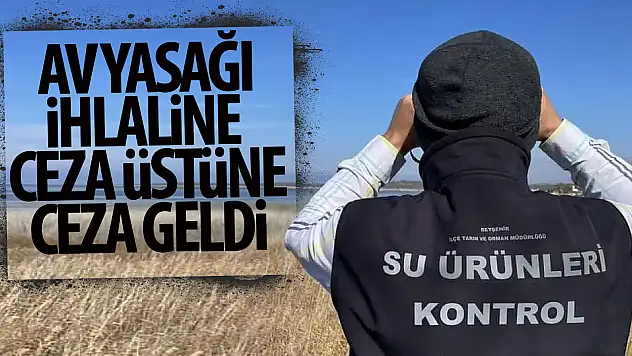 Konya'da av yasağını ihlal edenlere ceza yağdı