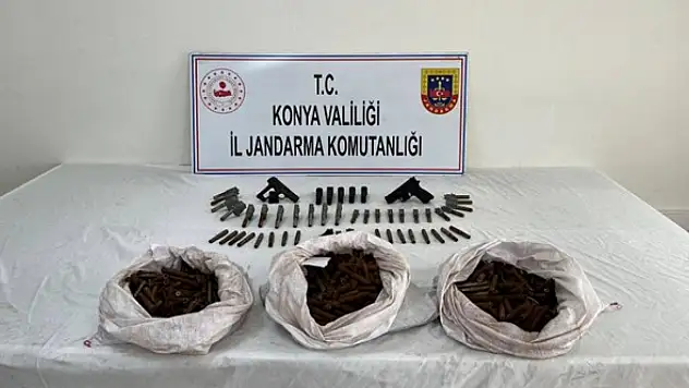 Konya'da bağ evine operasyon: Cephanelik ele geçirildi!