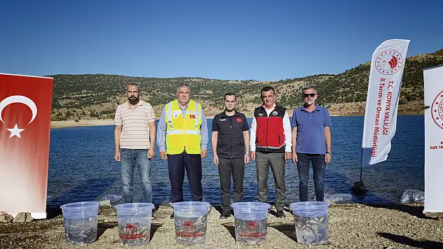 Konya'da balıklandırma seferberliği: 122 bin yavru balık bırakıldı