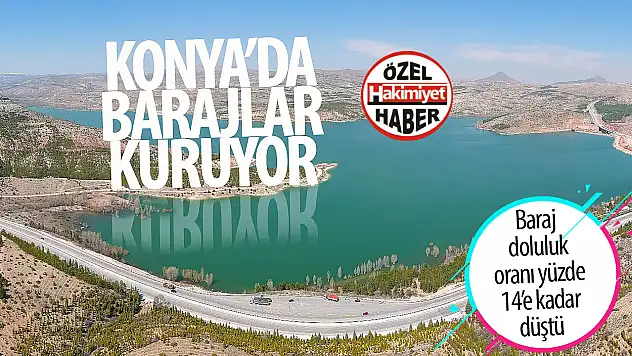 Konya'da Barajlar Alarm Veriyor: Altınapa Barajı'nda Doluluk Oranı Yüzde 14'e Düştü