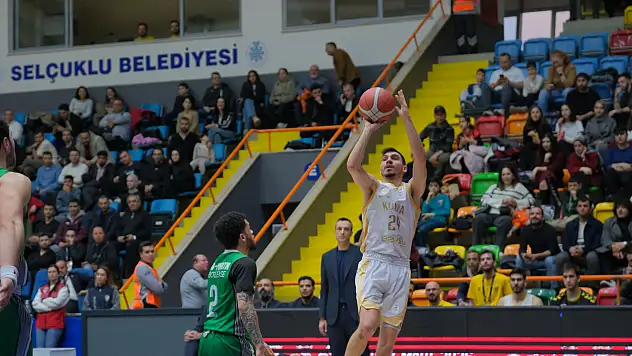 Konya'da basketbol coşkusu: Büyükşehir Darüşşafaka'yı bozguna uğrattı