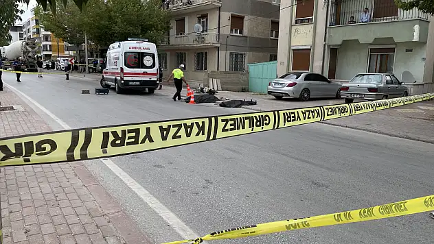 Konya'da beton mikseri dehşeti! Elektrikli bisiklet sürücüsü hayatını kaybetti