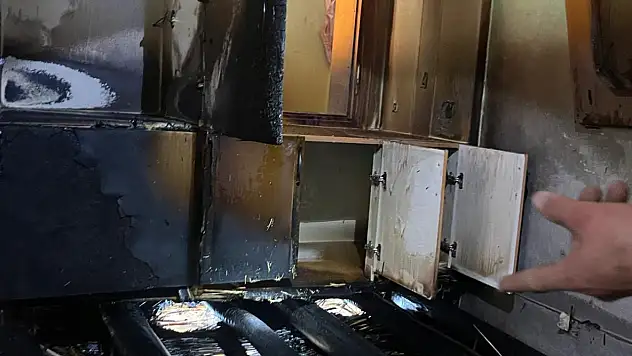 Konya'daki bir evde yangın çıktı!