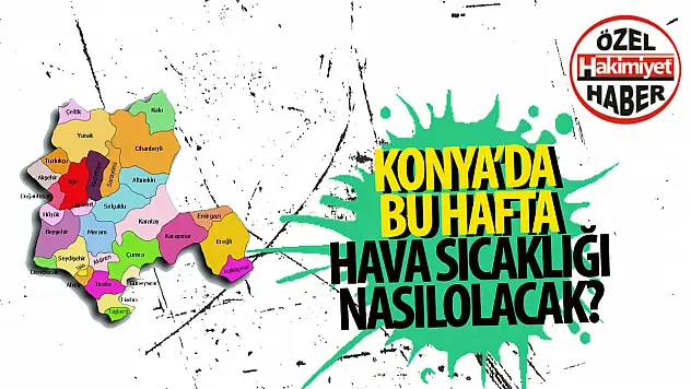 Konya'da Bu Hafta Sıcak ve Bulutlu Hava Bekleniyor
