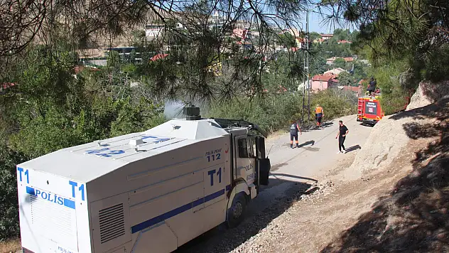 Konya'da çıkan yangına TOMA desteği