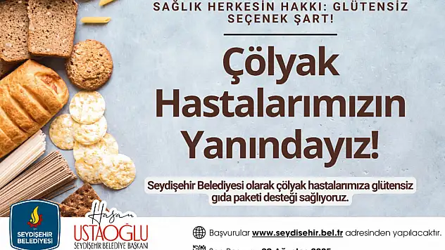Konya'da Çölyak hastalarına müjde: Belediye destek verecek!