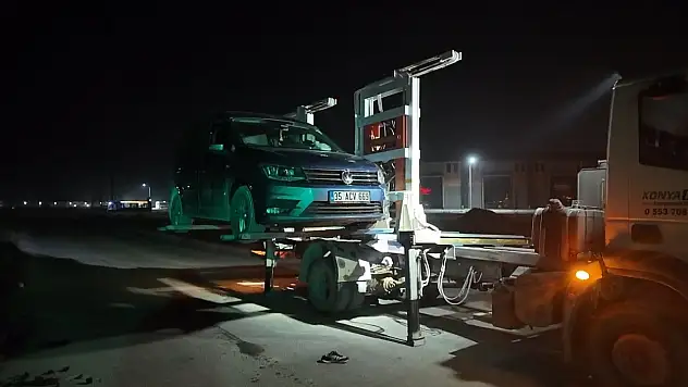 Konya'da 'Dur' ihtarına uymayan sürücünün kaçışı pahalıya patladı!