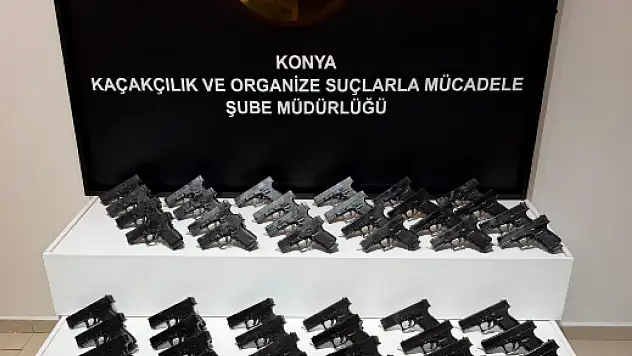 Konya'da durdurulan araçtan cephanelik çıktı!