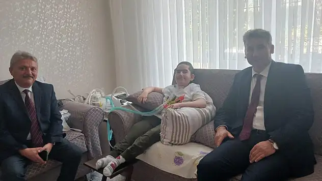 Konya'da evde eğitim gören öğrenciler unutulmadı