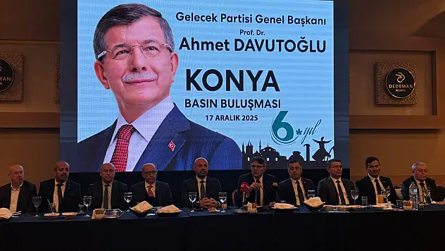 Konya'da Gelecek Partisi'nden dikkat çeken açıklamalar