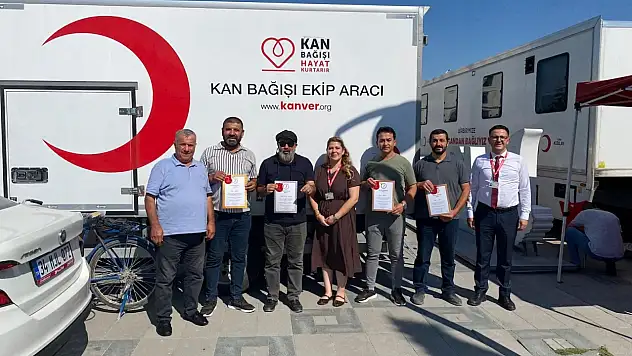 Konya'da hayat kurtaran bağışçılara madalya