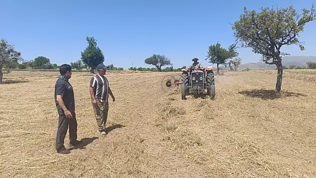 Konya'da hibe destekli arazilerde hasat zamanı!