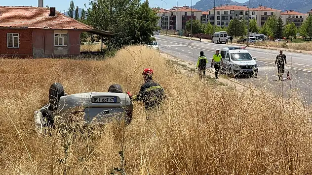 Konya'da feci kaza: Otomobiller hurdaya döndü, 4 kişi yaralandı