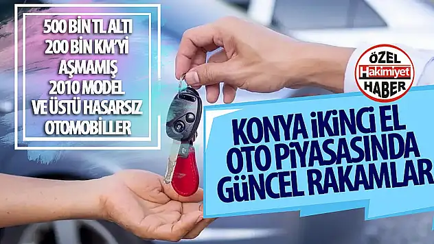 Konya'da İkinci El Otomobil Piyasasında Uygun Fiyatlı Araçlar Dikkat Çekiyor