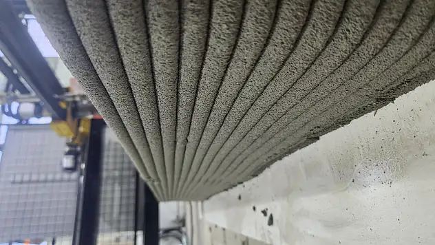 Konya'da inşaat atıklarına bilimsel çözüm: 3B robotik beton üretimi başladı