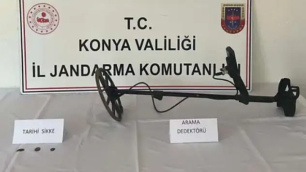 Konya'da kaçak kazıya suçüstü: Hazinelere devlet el koydu!