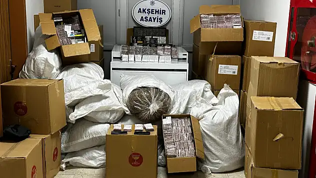 Konya'da kaçakçılık operasyonunda ele geçirilen ürünün fiyatı dudak uçuklattı!