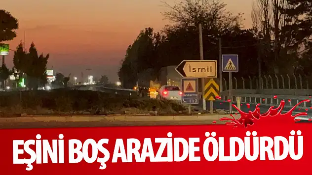 Konya'da kan donduran olay: Eşini boş arazide öldürdü!
