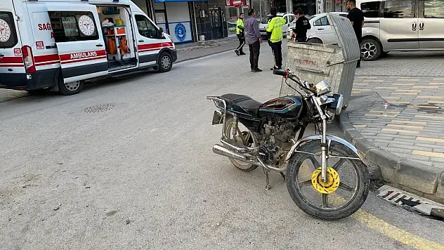 Konya'da kaza: Motosiklet sürücüsü yaralandı
